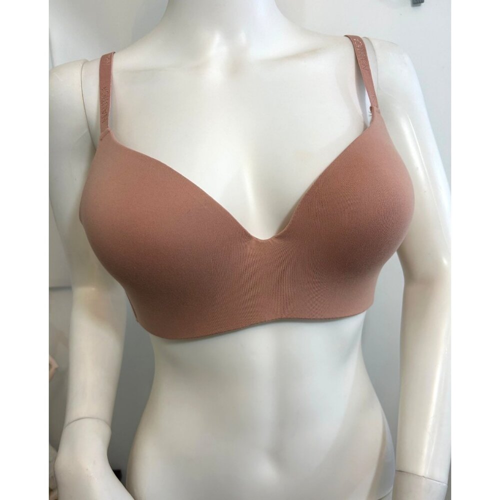 Nautica Intimates Bra Pink 36C Padded Wirefree Tagless Adjustable Wide Band